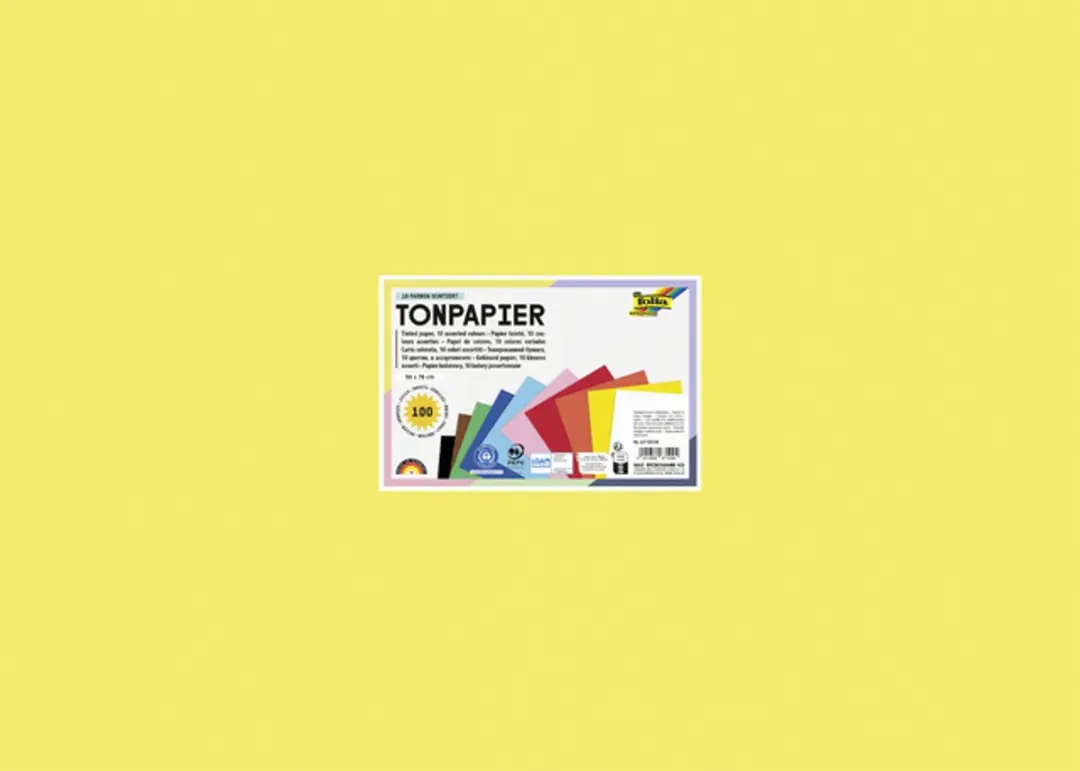 Folia Tekenpapier Assorti 130gr 50x70cm - 100 Vel