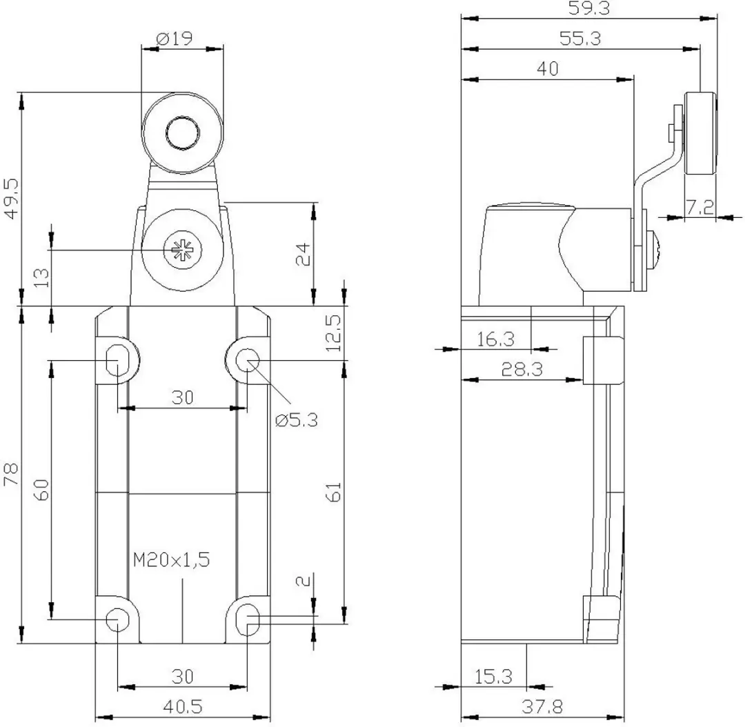 Siemens 3SE5132-0CJ01 Positieschakelaar - 6A - IP66/IP67