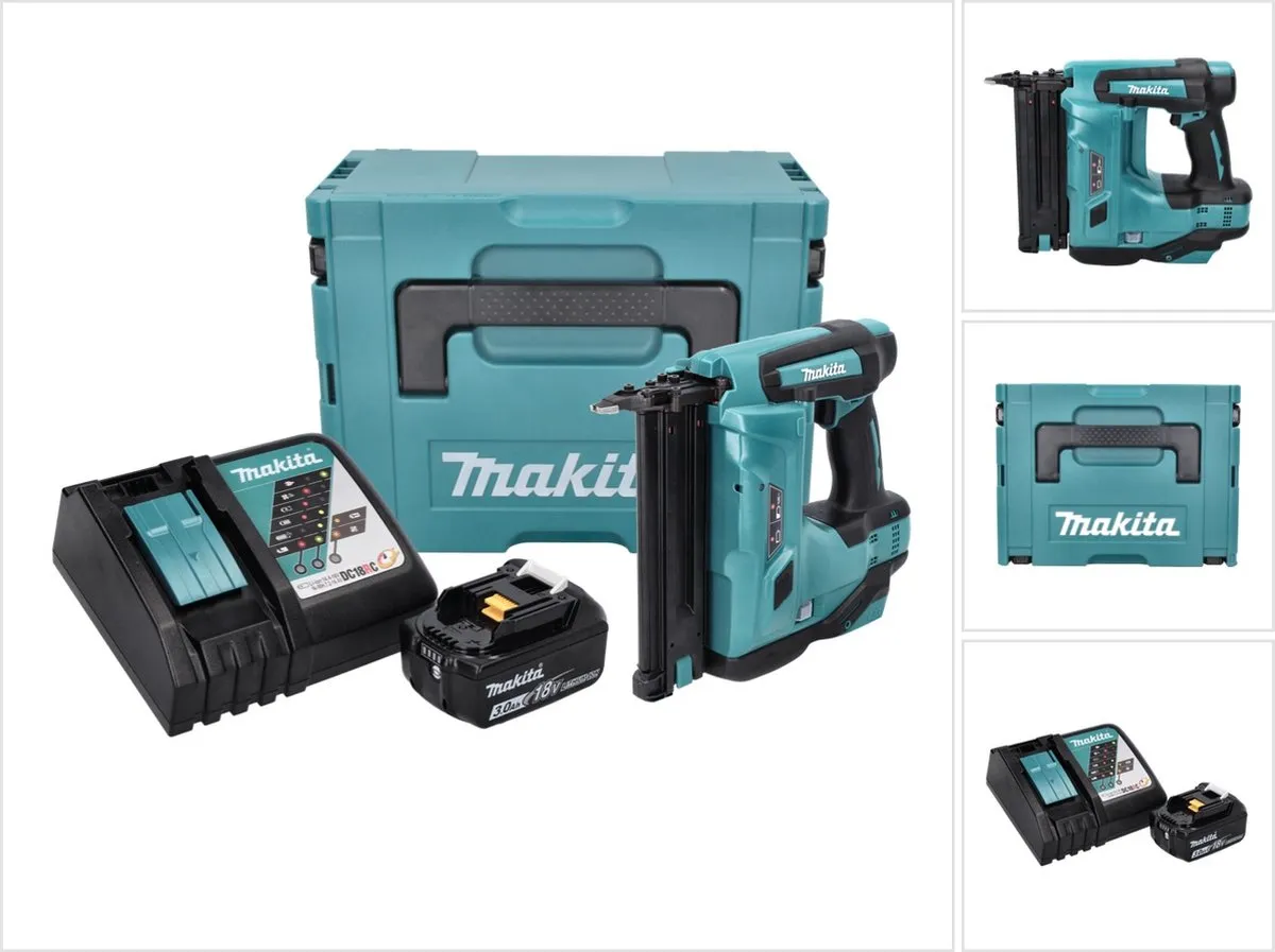 Makita DBN500RF1J Staande Spijkermachine 18V
