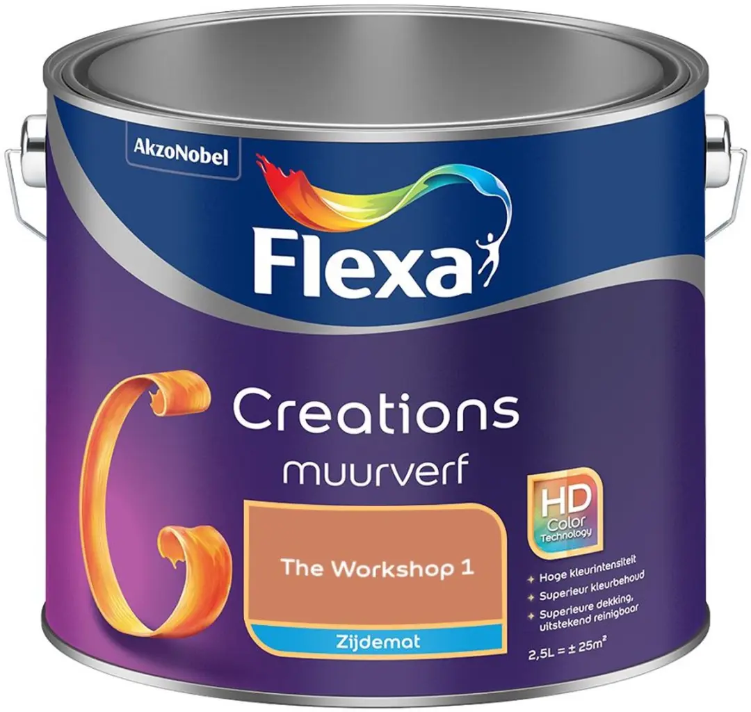 Flexa Creations Muurverf Zijdemat The Workshop 1