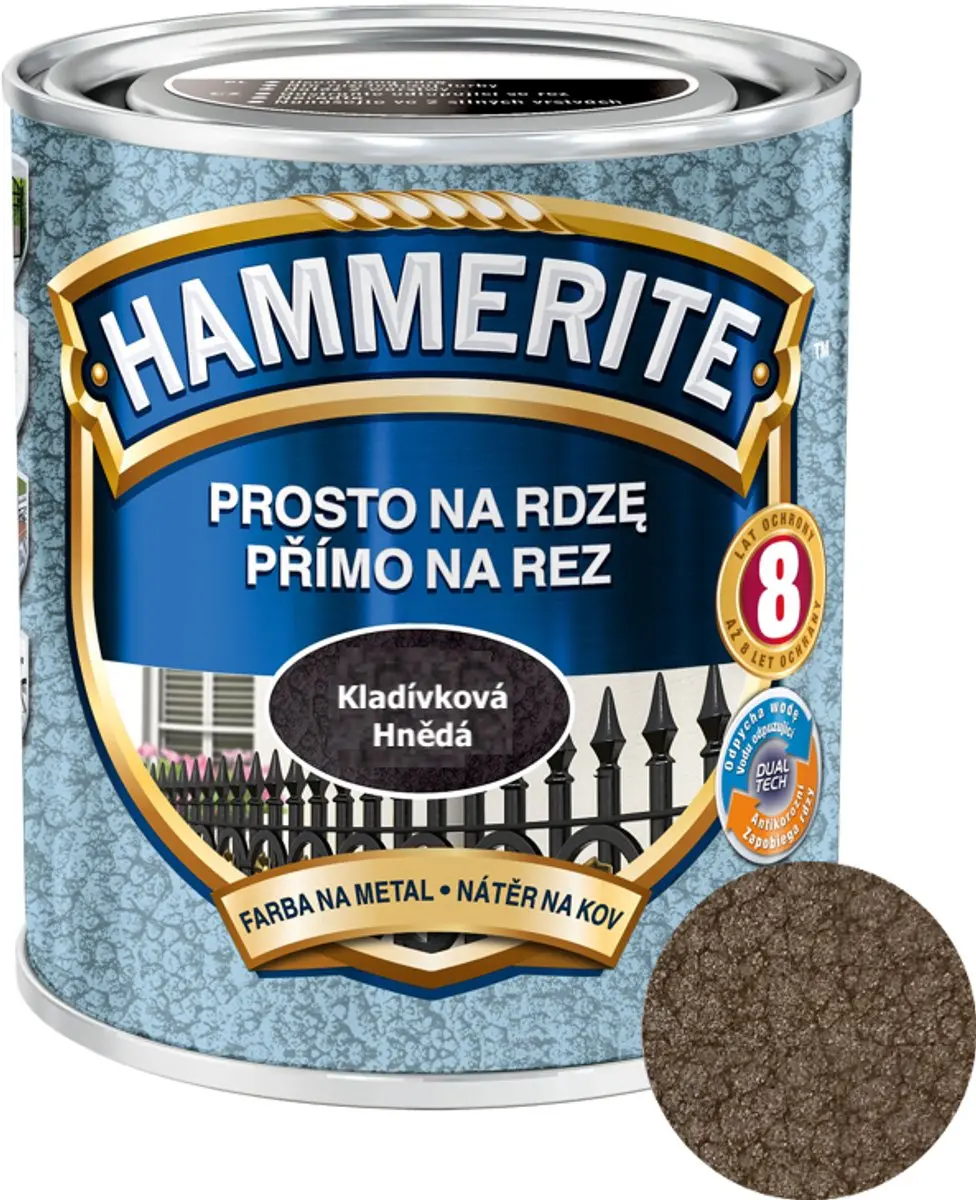 Hammerite Direct op Roest Hamer 0,25L - Donkergroen
