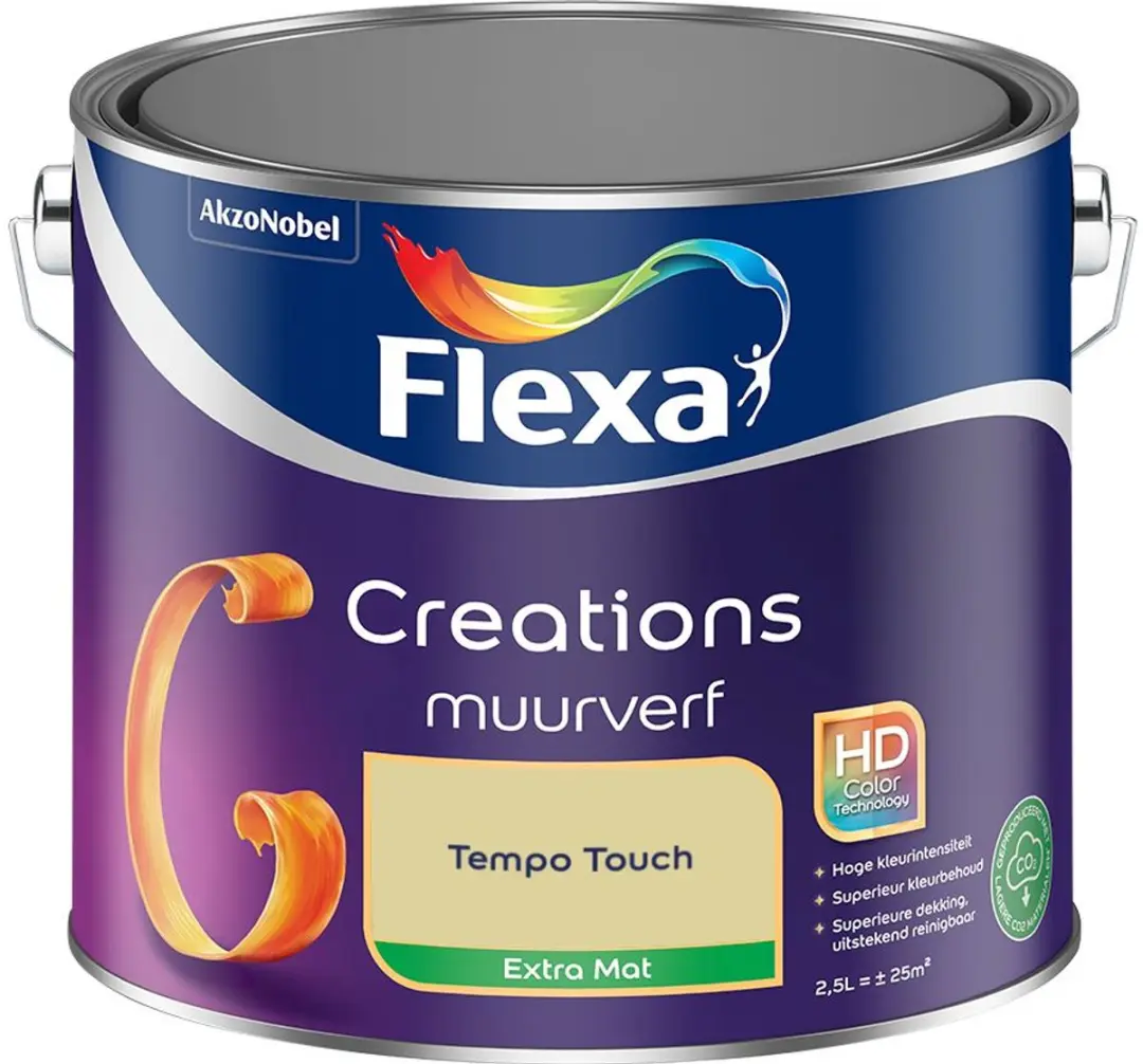 Flexa Creations Muurverf Tempo Touch Extra Mat - 2,5L
