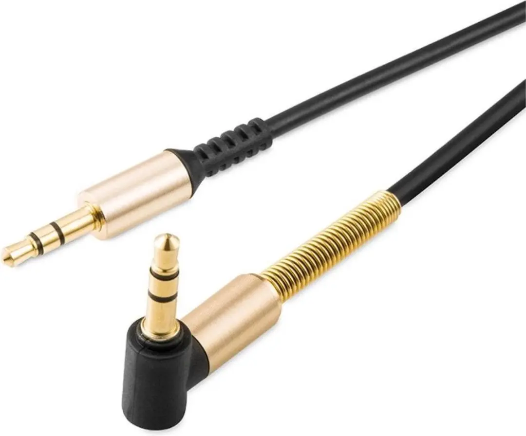 Hoco UPA02 AUX Audiokabel 3,5mm - 1m - Zwart - afbeelding 6 van 6
