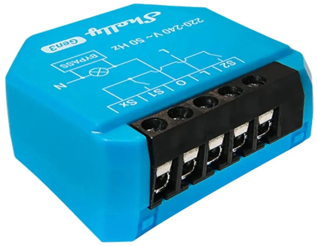 Shelly 1L Gen3 Relais 200W - Blauw - afbeelding 6 van 6