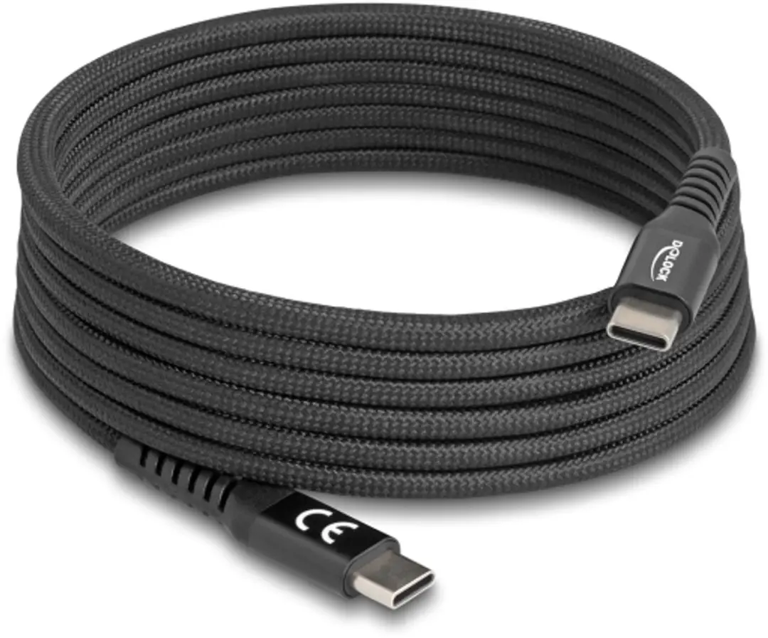 Delock USB Type-C Kabel 2m - 60W PD 3.0 - Zwart