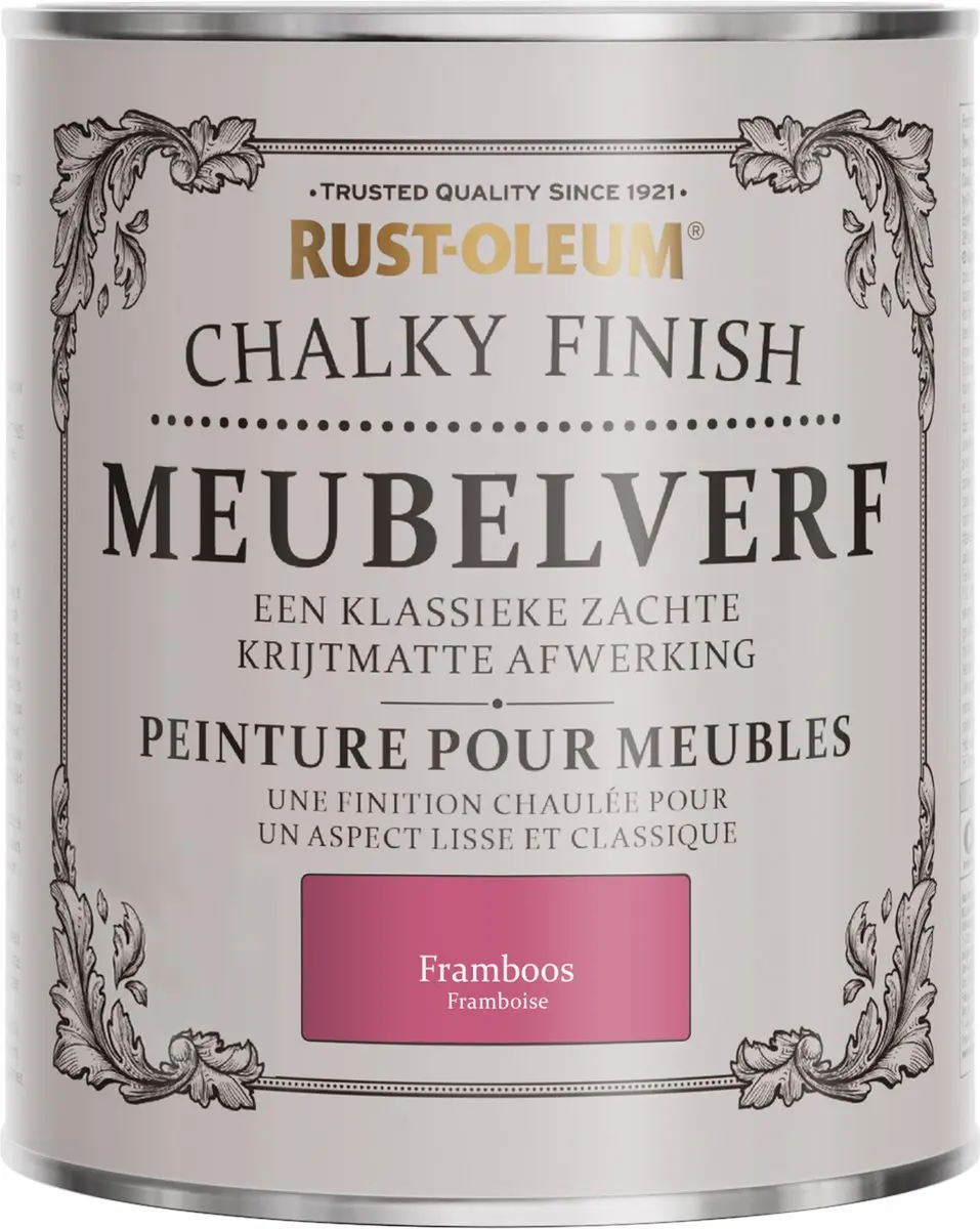 Rust-Oleum Roze Chalky Finish Meubelverf 750ml - Framboos