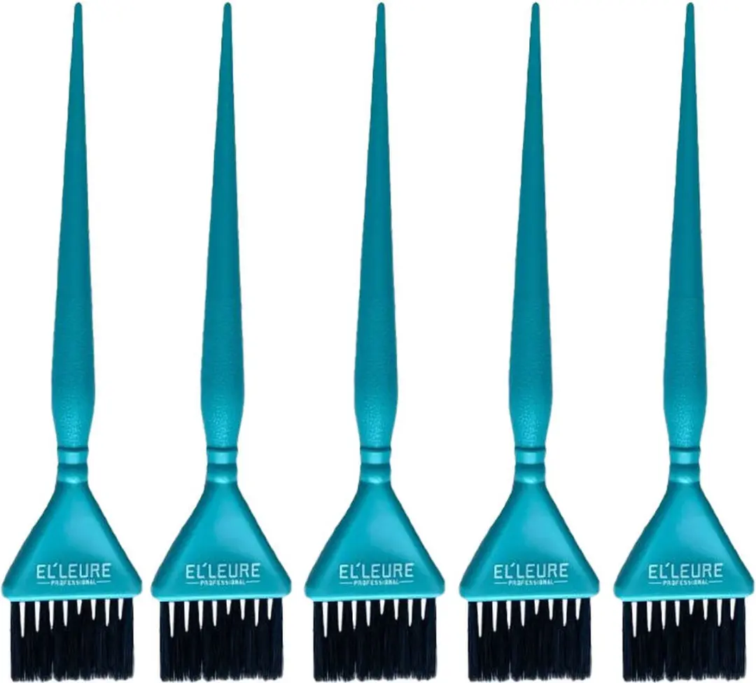Elleure Verfkwasten - 5 Stuks - Turquoise/Zwart