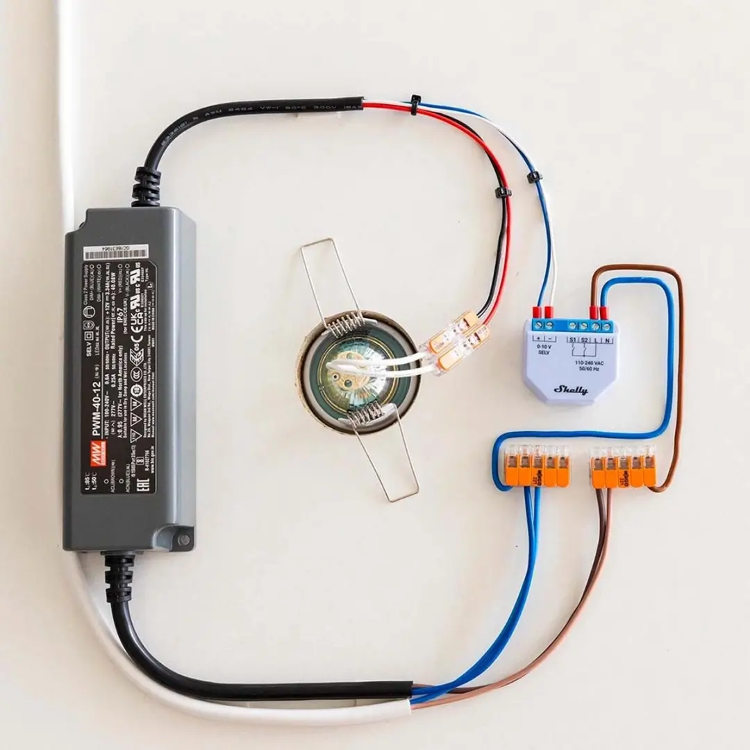 Shelly 3800235265703 Dimmer 0-10V - Transparent