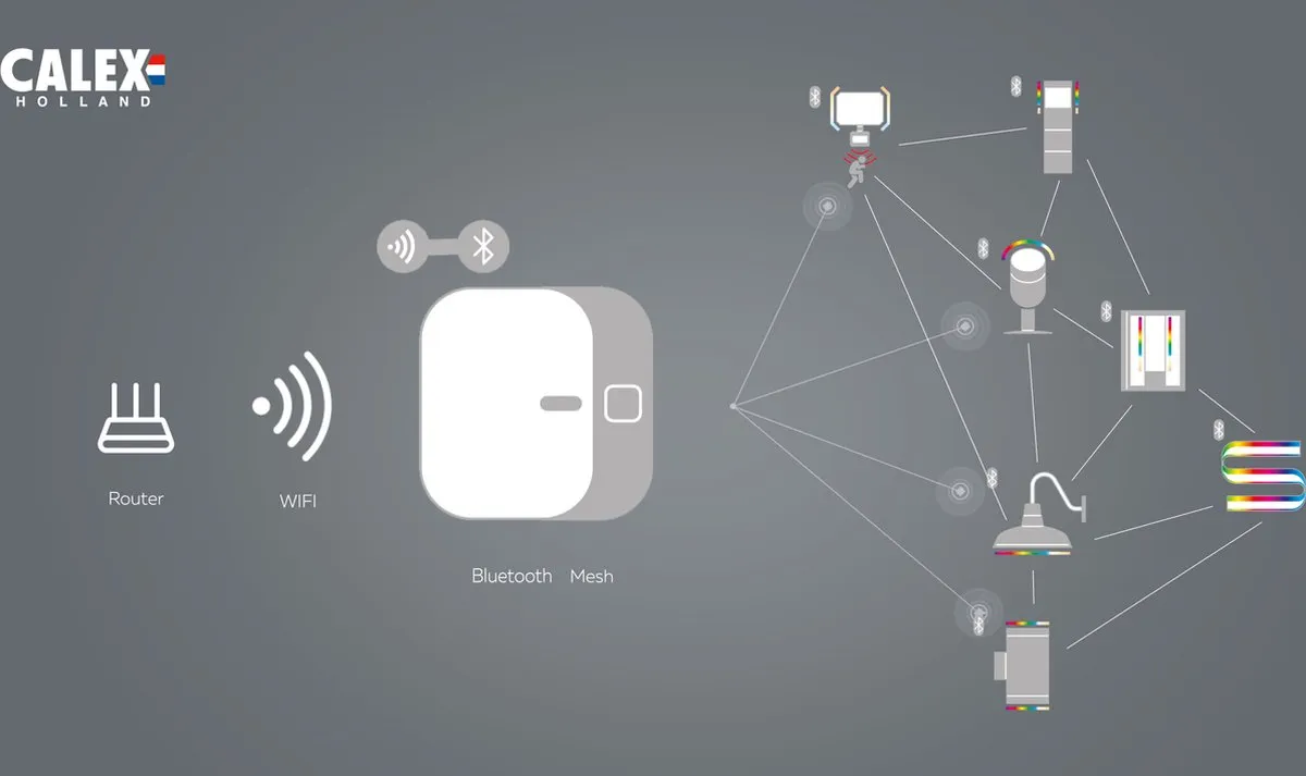 Calex Smart Outdoor Link - Plug-In Gateway voor Slimme Buitenverlichting - Bluetooth Mesh Hub