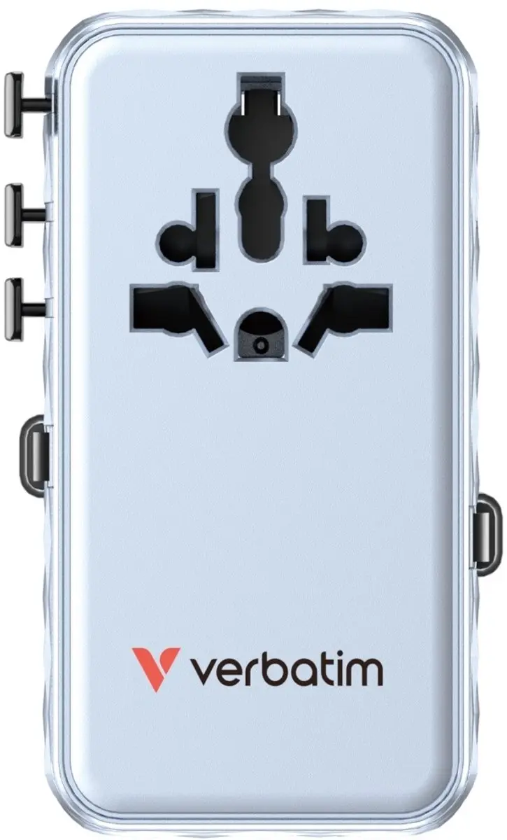 Verbatim Reisadapter EU/VK/VS Magsafe - 70W - Blauw