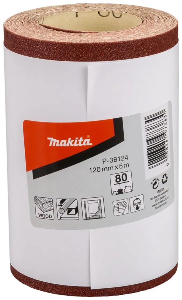 Makita Schuurpapierrol P-38124 120mm x 5m