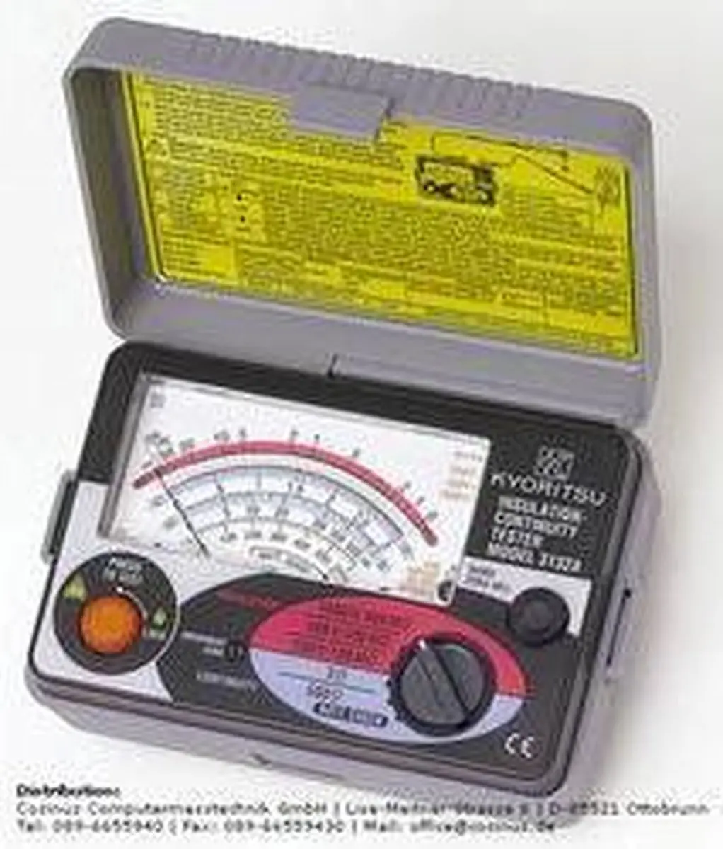 Kyoritsu 3132A Isolatietester 1000V - 400MΩ - Wit