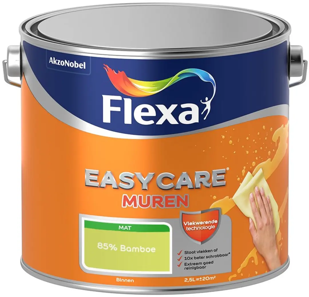 Flexa Easycare Muren Mengverf 85% Bamboe 2,5L