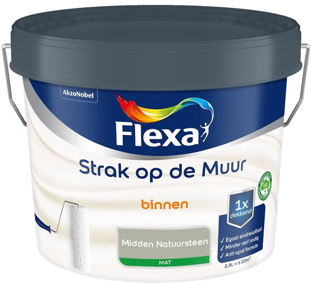 Flexa Strak Op De Muur Binnen Mat Mengverf 2,5L
