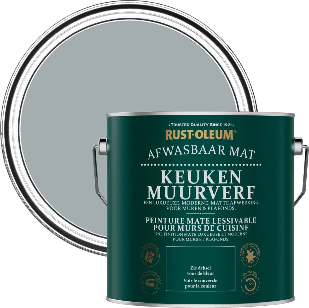Rust-Oleum Urbangrijs Keuken Muurverf 2,5L