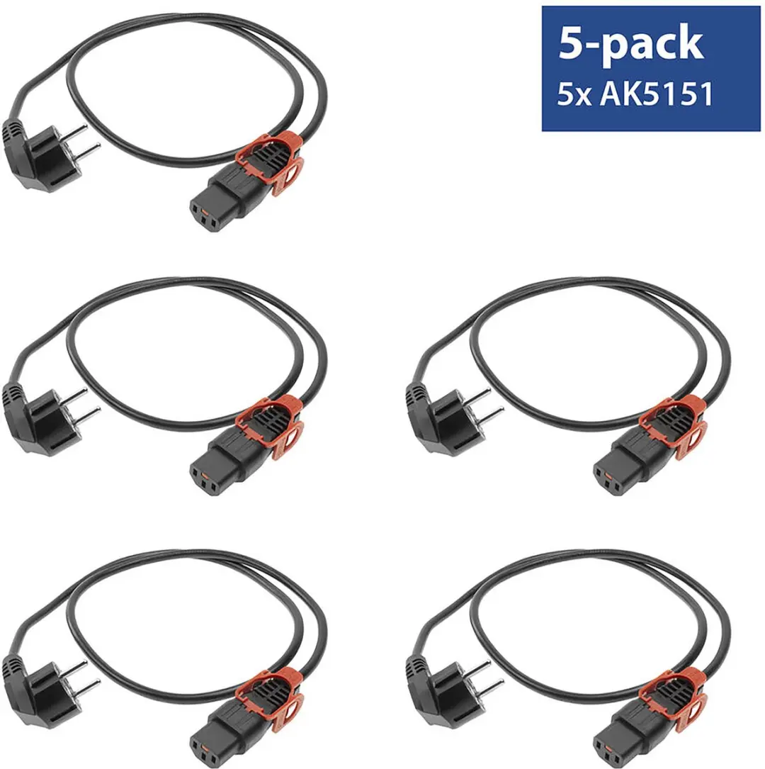 ACT AK5326 Haaks Netsnoer C13 2m