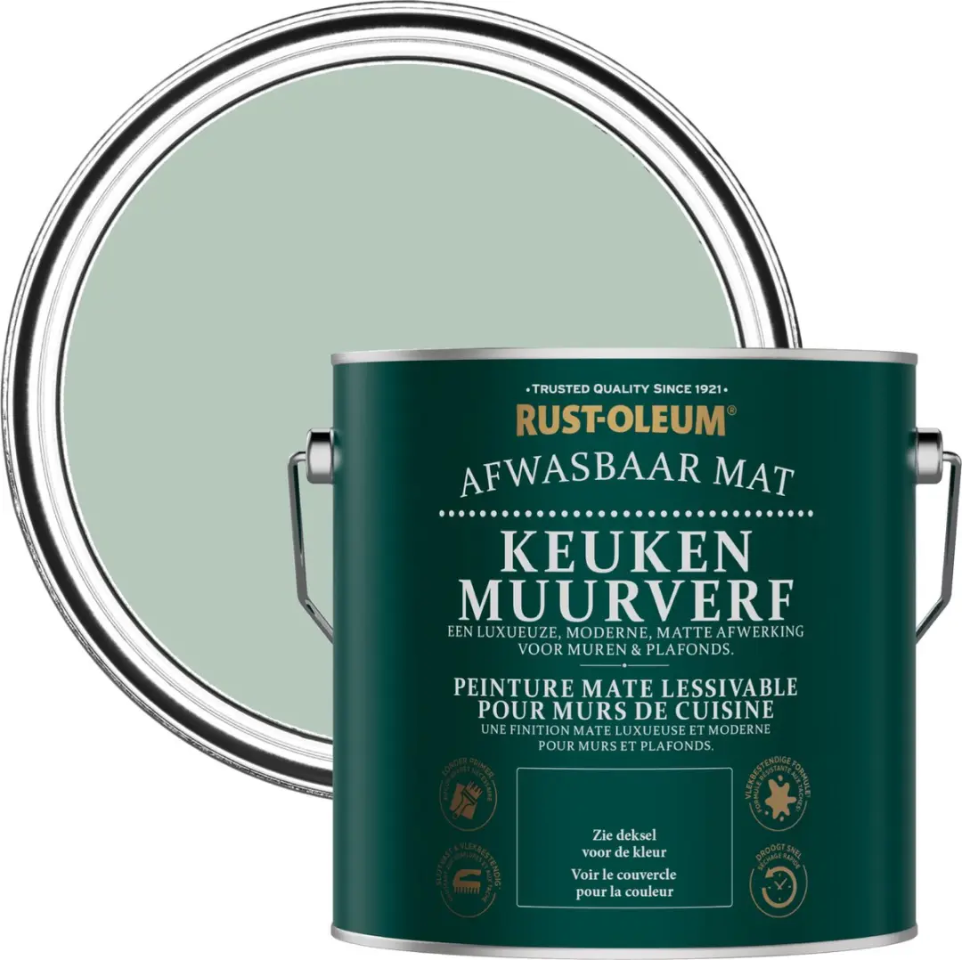 Rust-Oleum Groen Keukenverf Watergroen 2,5L