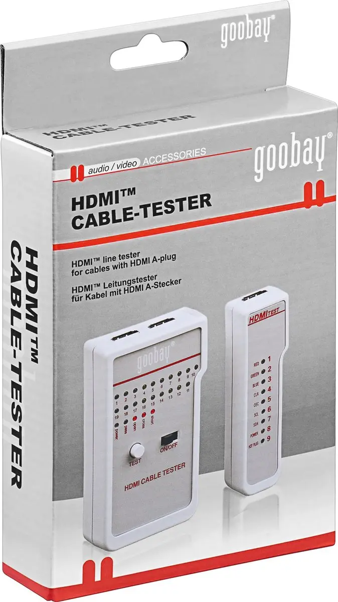 Goobay HD Kabeltester - 2 Stuks