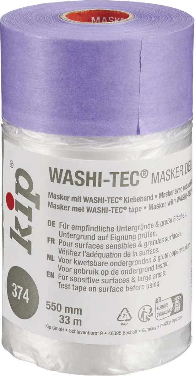 Kip 374 Afdekfolie + Washi Tape