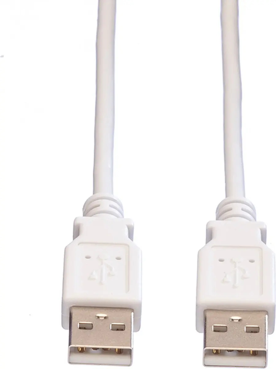 Value USB 2.0 Kabel A-A Wit 1,8m