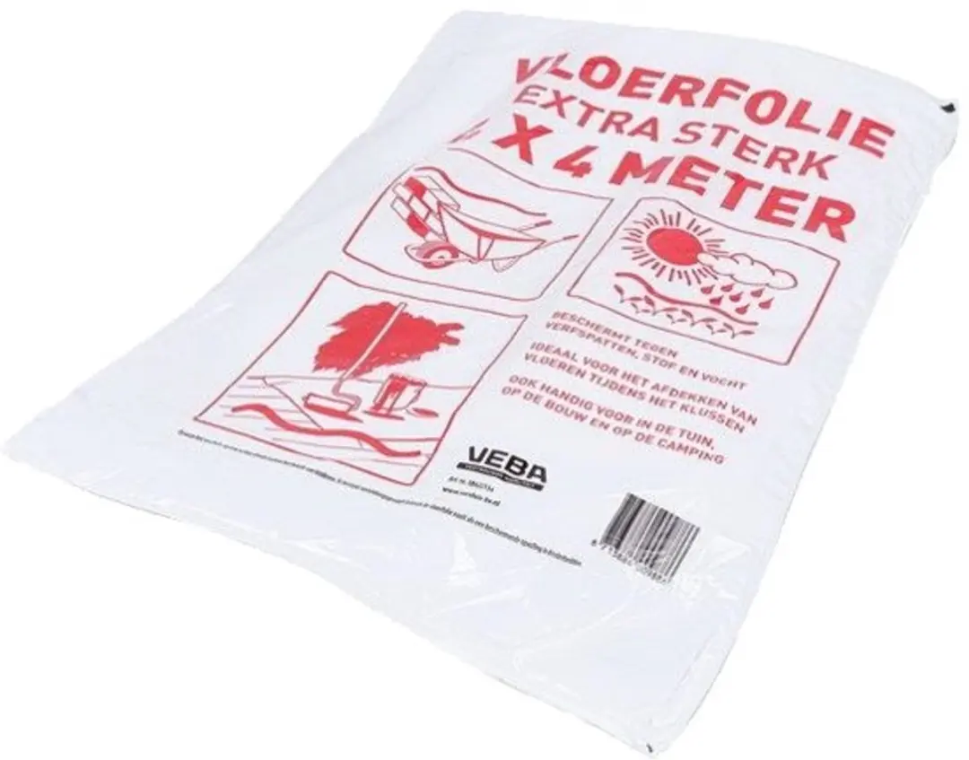 VEBA Vloerfolie 4x4m - Extra Sterk