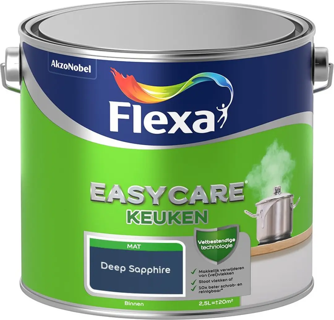 Flexa Easycare Keukenverf Deep Sapphire 2,5L