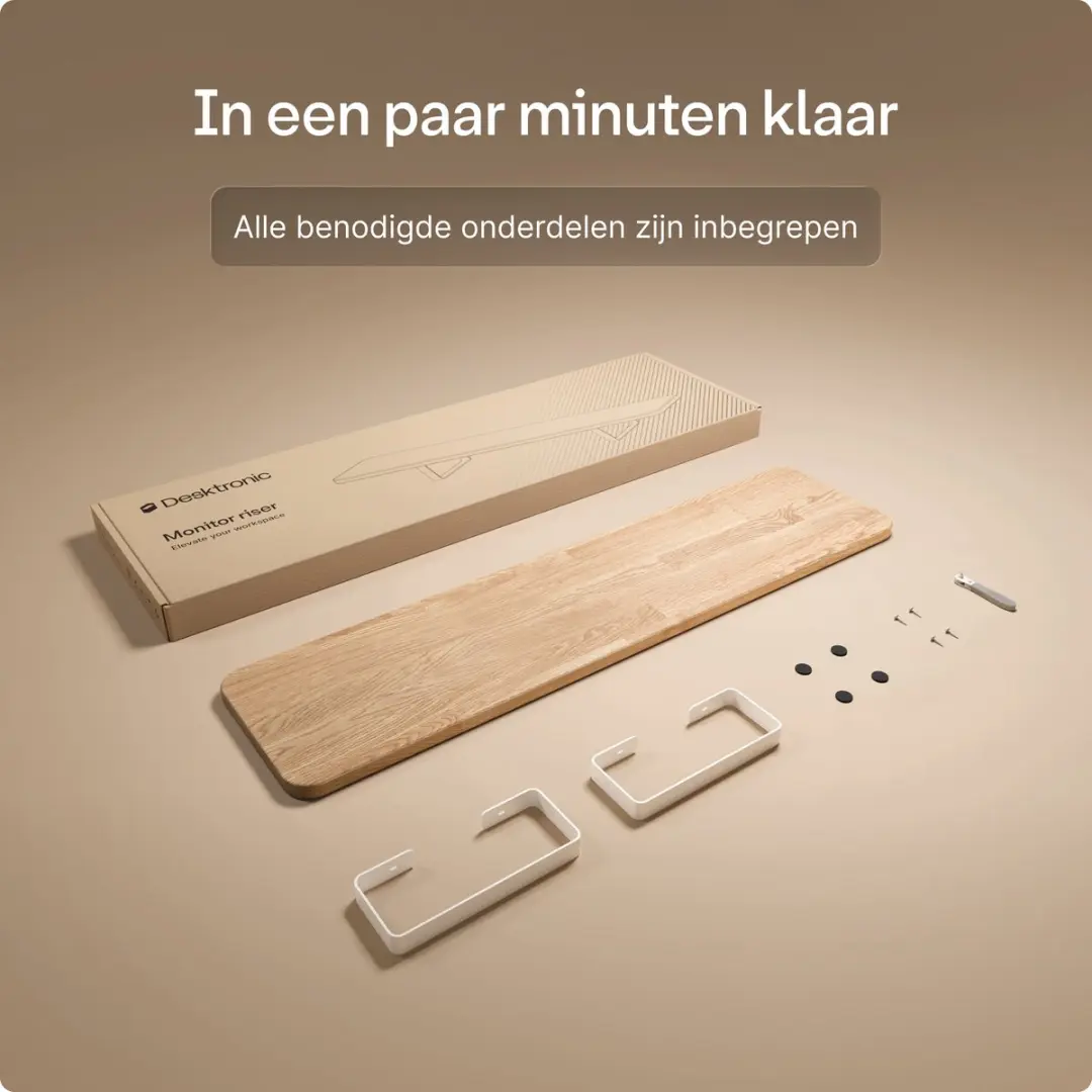 Desktronic Monitorstandaard 2 Schermen SKU_948 - 114x28cm