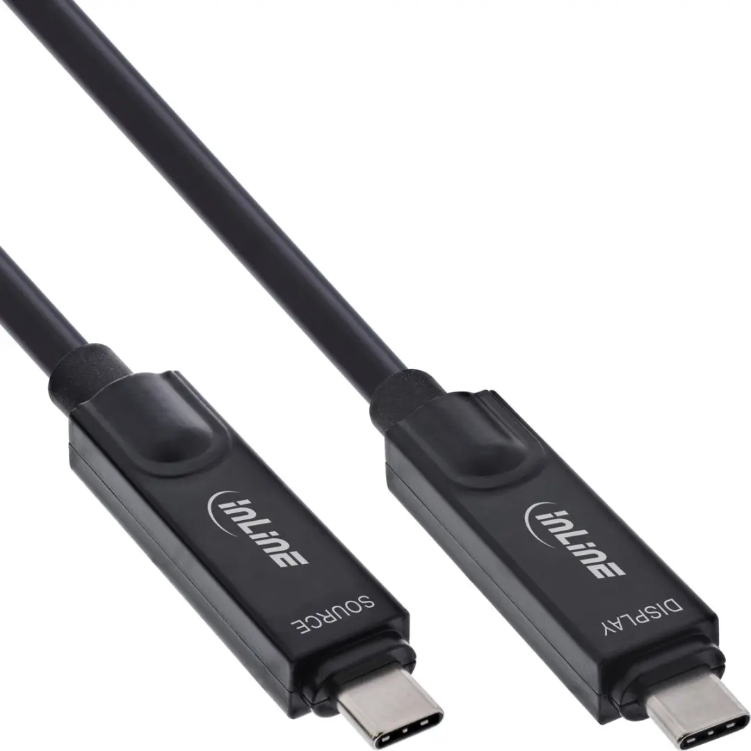 InLine USB-C AOC-kabel 8K60Hz 60W