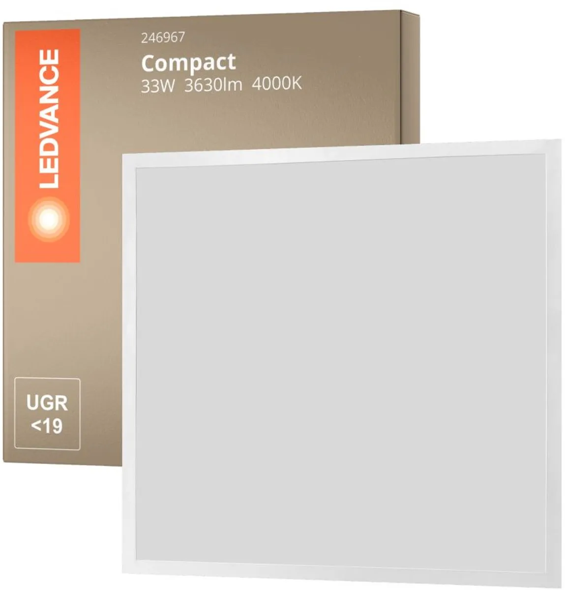 LEDVANCE LED Paneel Compact Aluminium 33W 3630lm - 4 Stuks