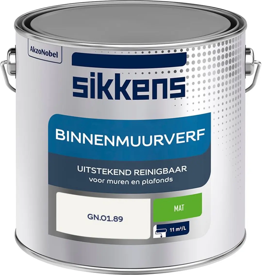 Sikkens Binnenmuurverf Mat Gn.01.89