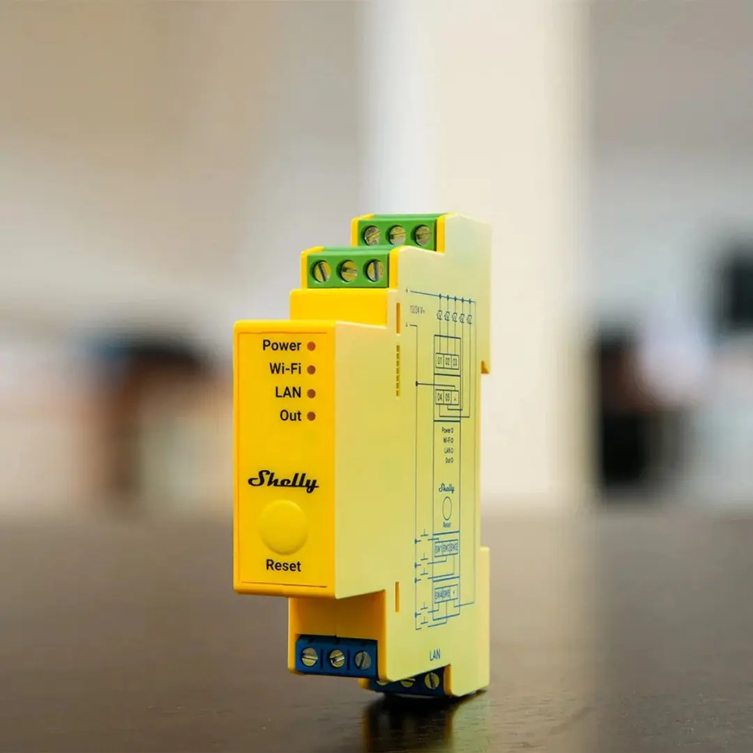 Shelly 5-Kanaals Wi-Fi RGBWW Pro Verlichtingscontroller 3800235268216 - Geel - afbeelding 6 van 6