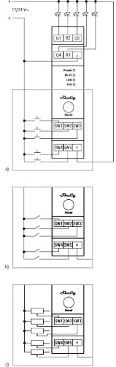 Shelly 5-Kanaals Wi-Fi RGBWW Pro Verlichtingscontroller 3800235268216 - Geel