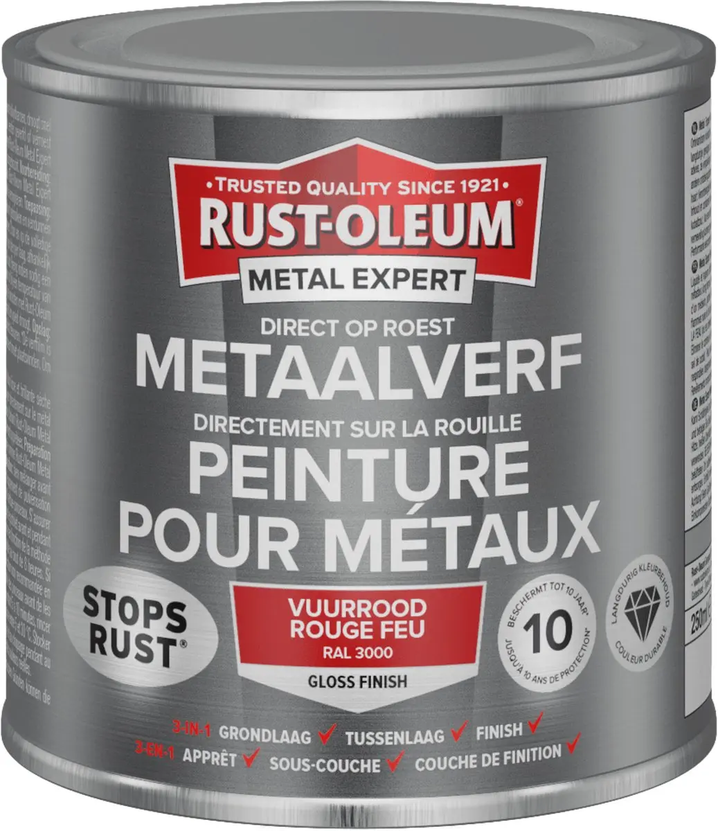 Rust-Oleum Metal Expert Direct Op Roest Metaalverf 250ml