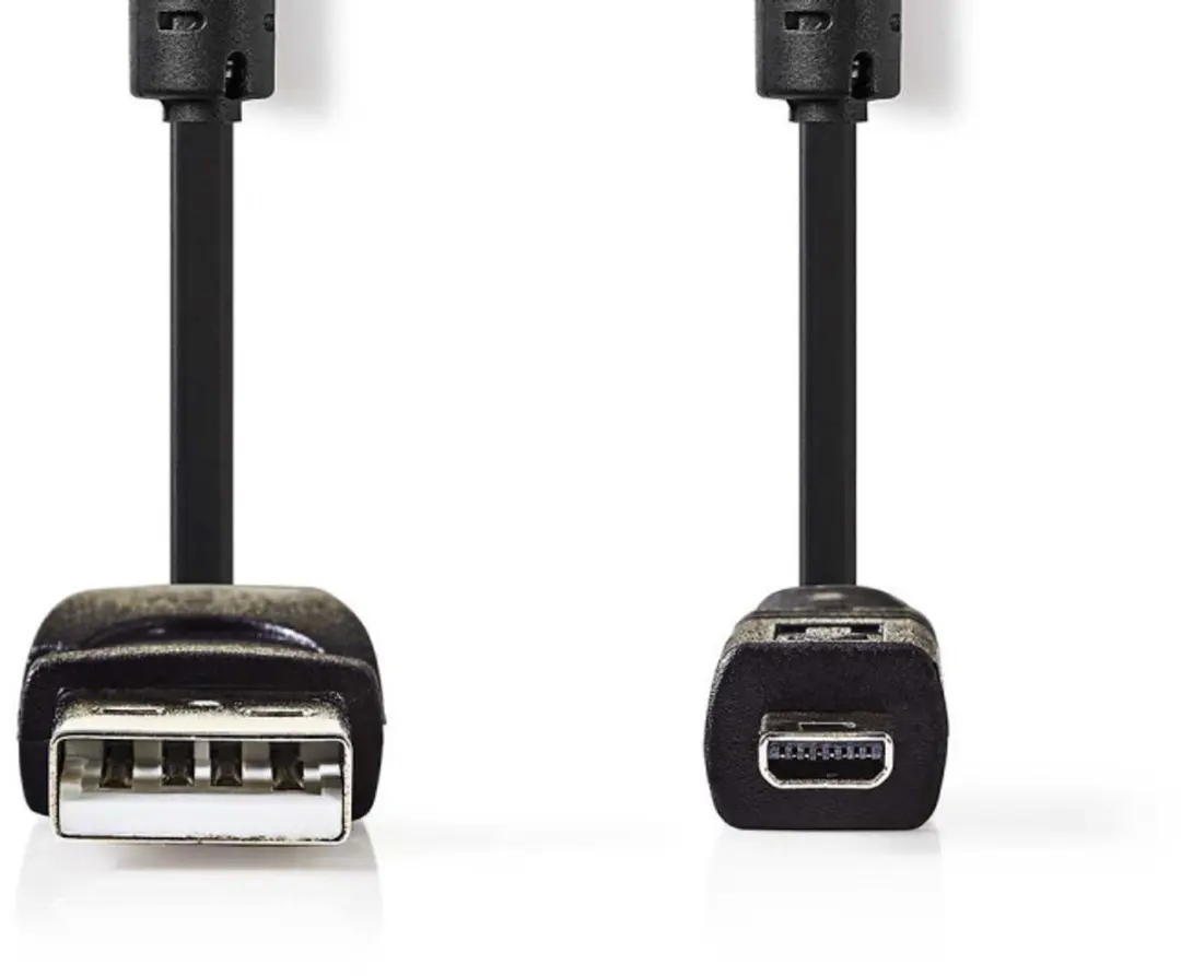 Nedis USB 2.0 A naar US-E6 Kabel 2m - Zwart