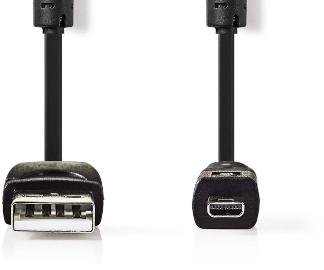 Nedis USB 2.0 A naar US-E6 Kabel 2m - Zwart