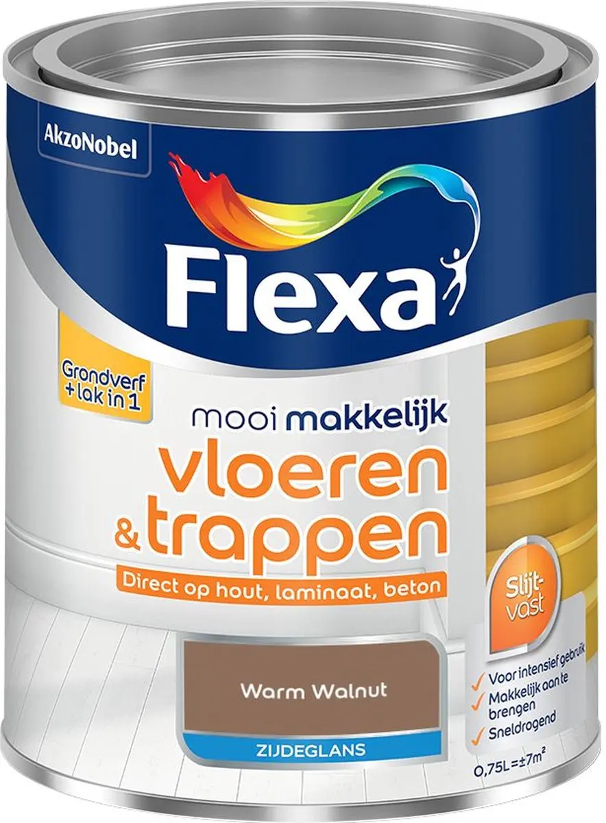 Flexa Mengverf Warm Walnut 750ml