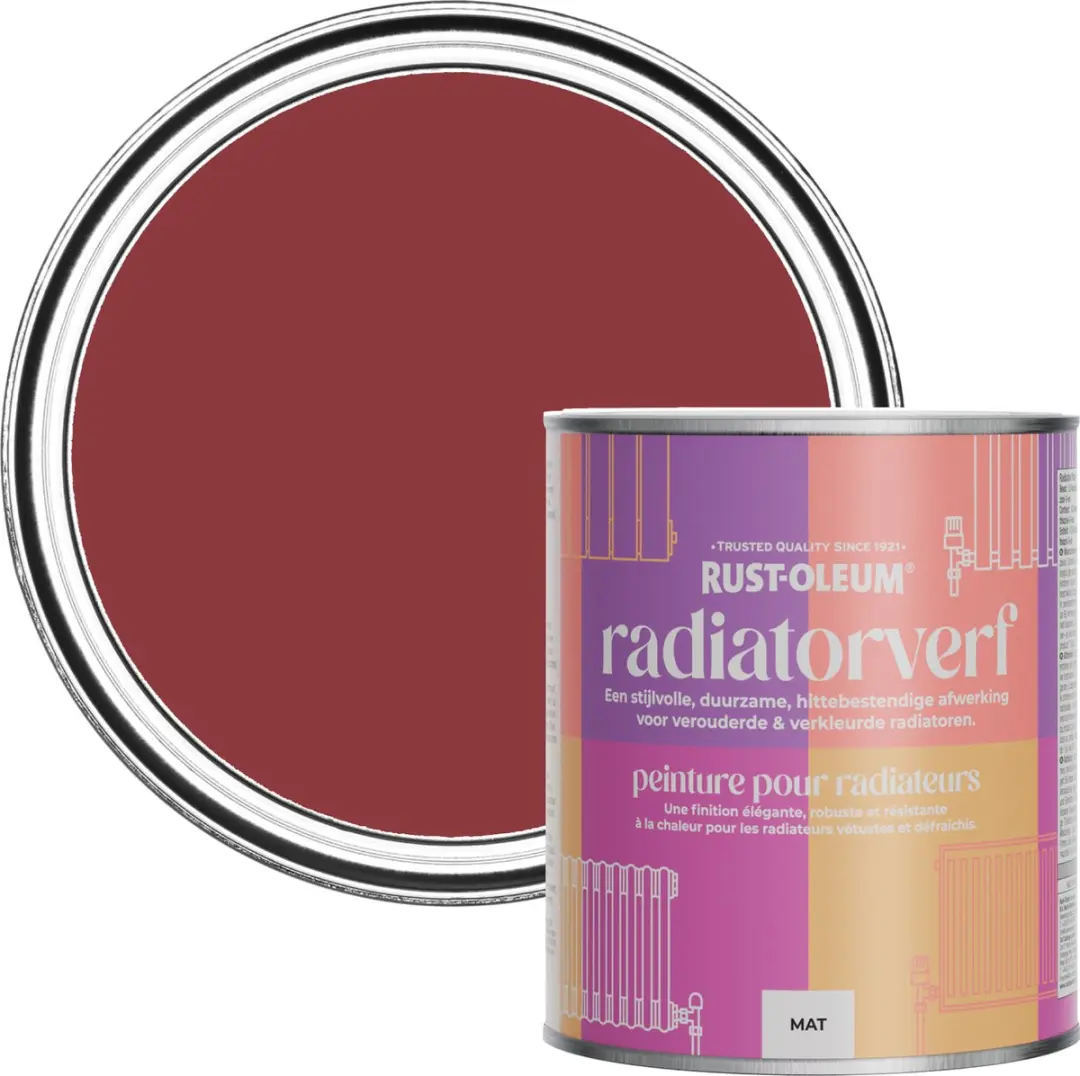 Rust-Oleum Imperium Rood Radiatorverf 750ml