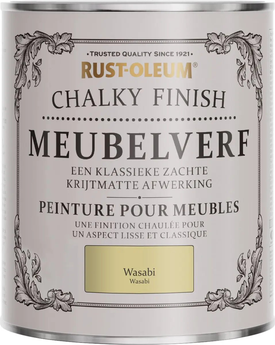 Rust-Oleum Groen Chalky Finish Meubelverf 750ml - Wasabi
