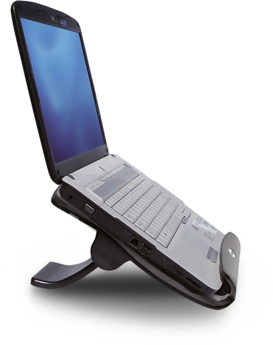 ACT AC8100 Laptopstandaard 17" - 6 standen - 4-poorts hub - Zwart