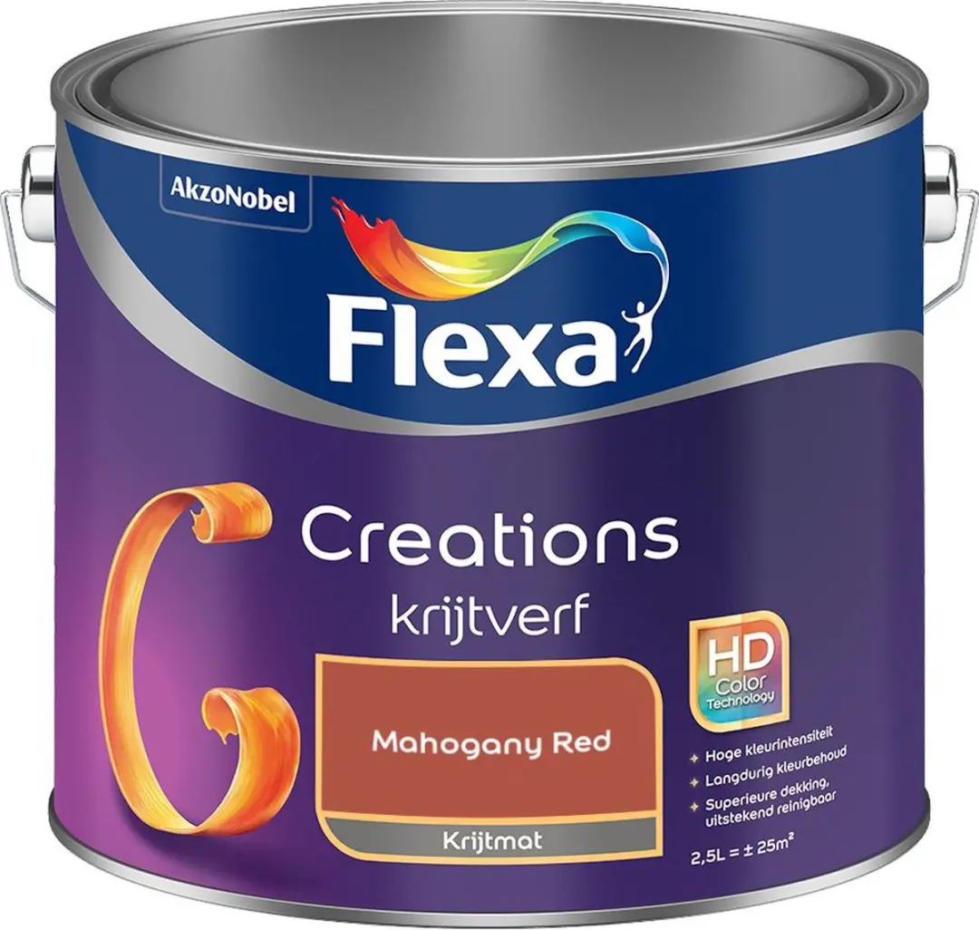 Flexa Creations Muurverf Mahogany Red 2,5L