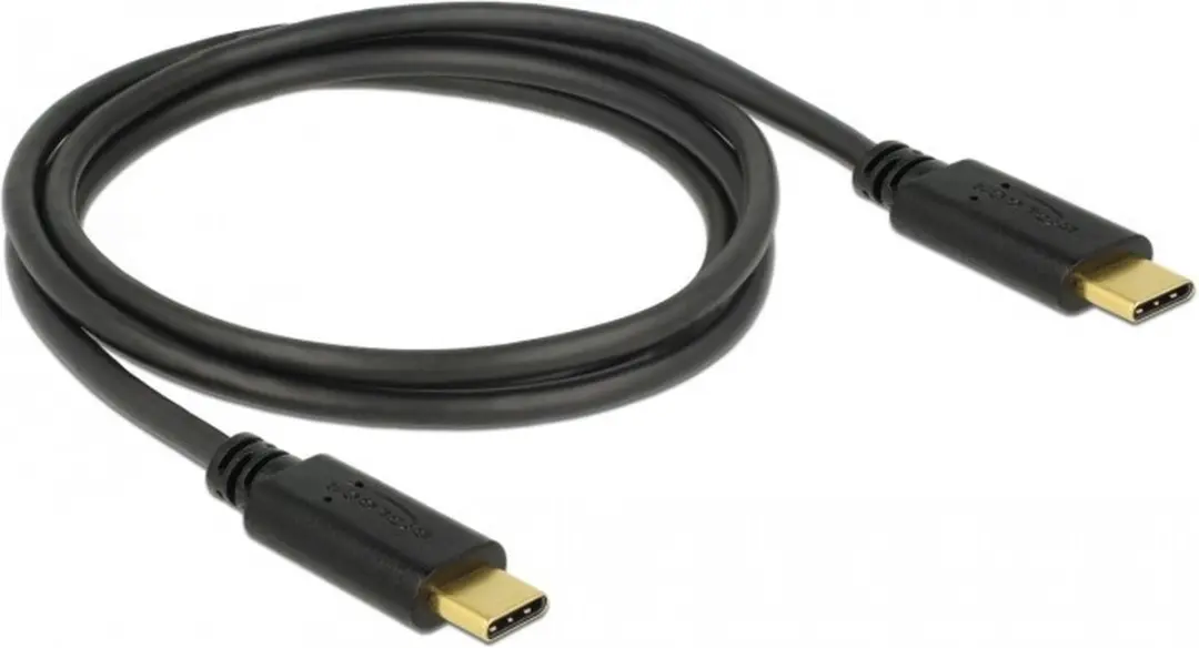 Delock USB-C Kabel 83323 - USB 2.0 - 20V/5A - 1m - Zwart