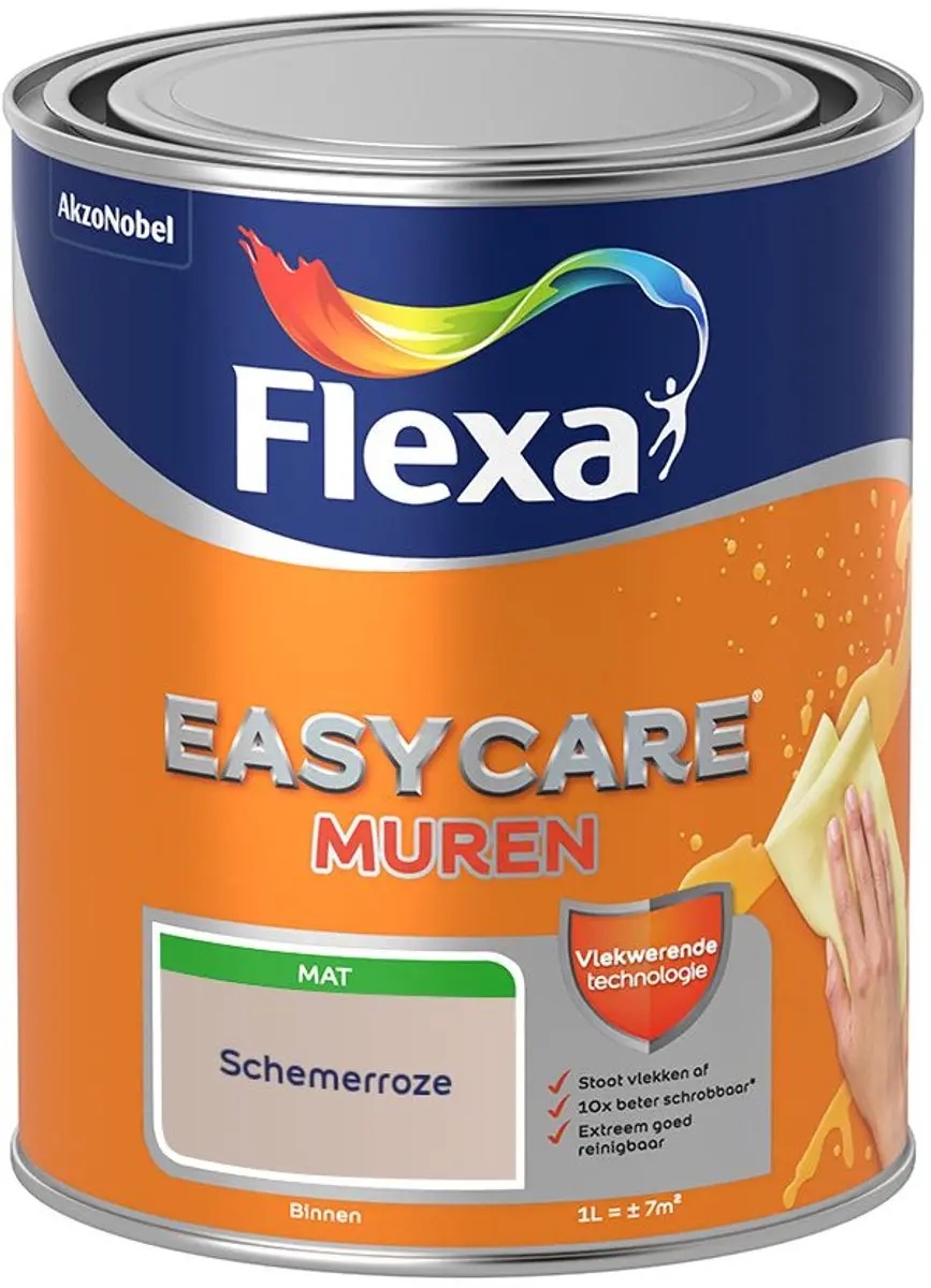 Flexa Easycare Muren Schemerroze Mengverf 1L