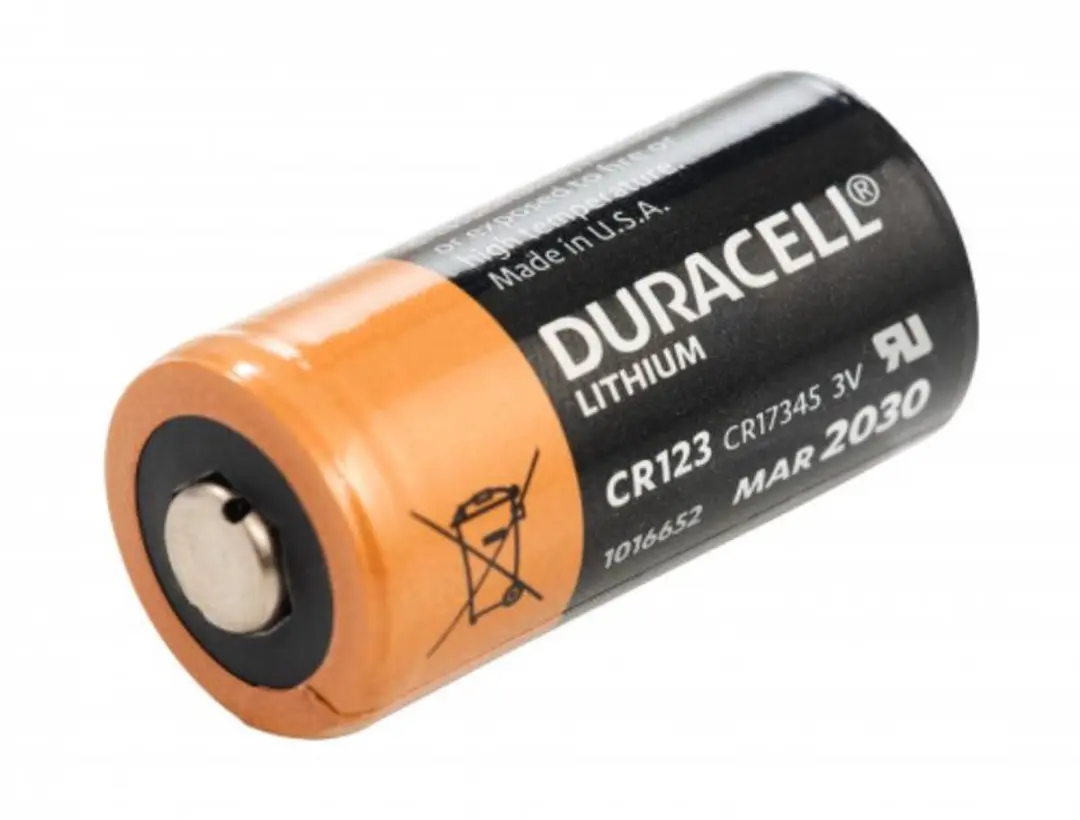 Duracell Lithium CR123 3V Batterij - Zwart