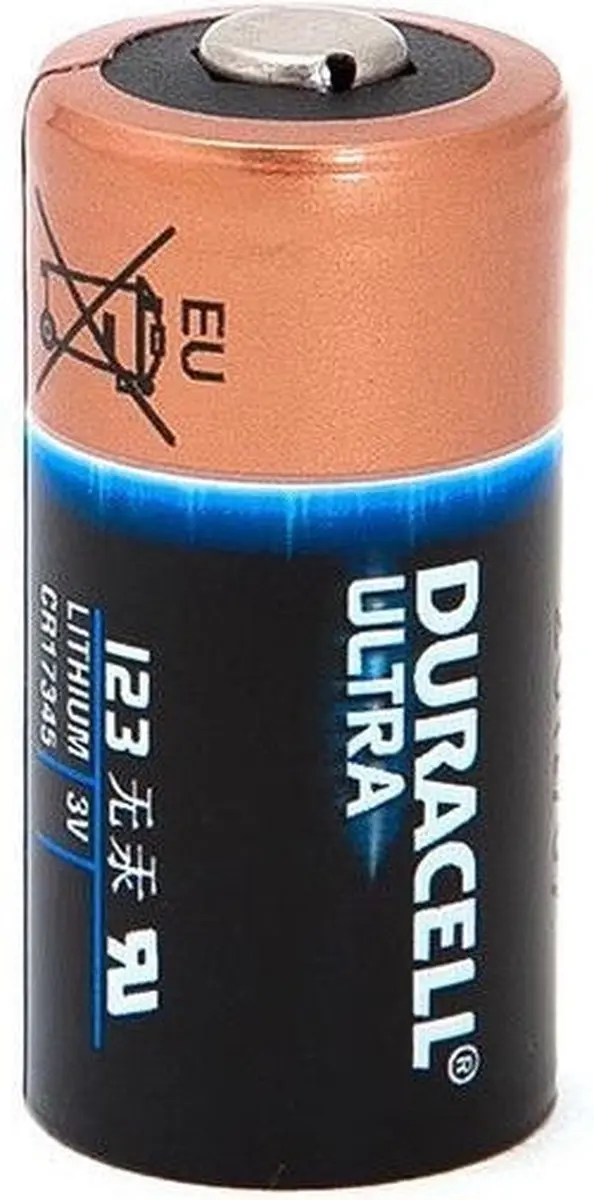 Duracell Lithium CR123 3V Batterij - Zwart