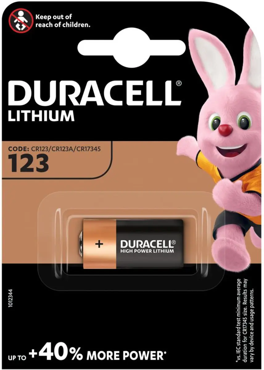Duracell Lithium CR123 3V batterij per stuk