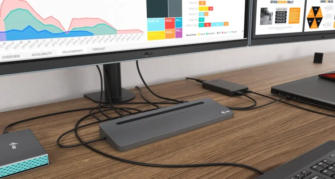 I-tec C31FLATDOCKPDPRO Thunderbolt 3 Docking Station - Grijs