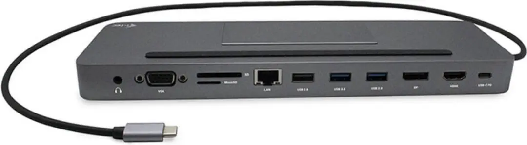 I-tec C31FLATDOCKPDPRO Thunderbolt 3 Docking Station - Grijs