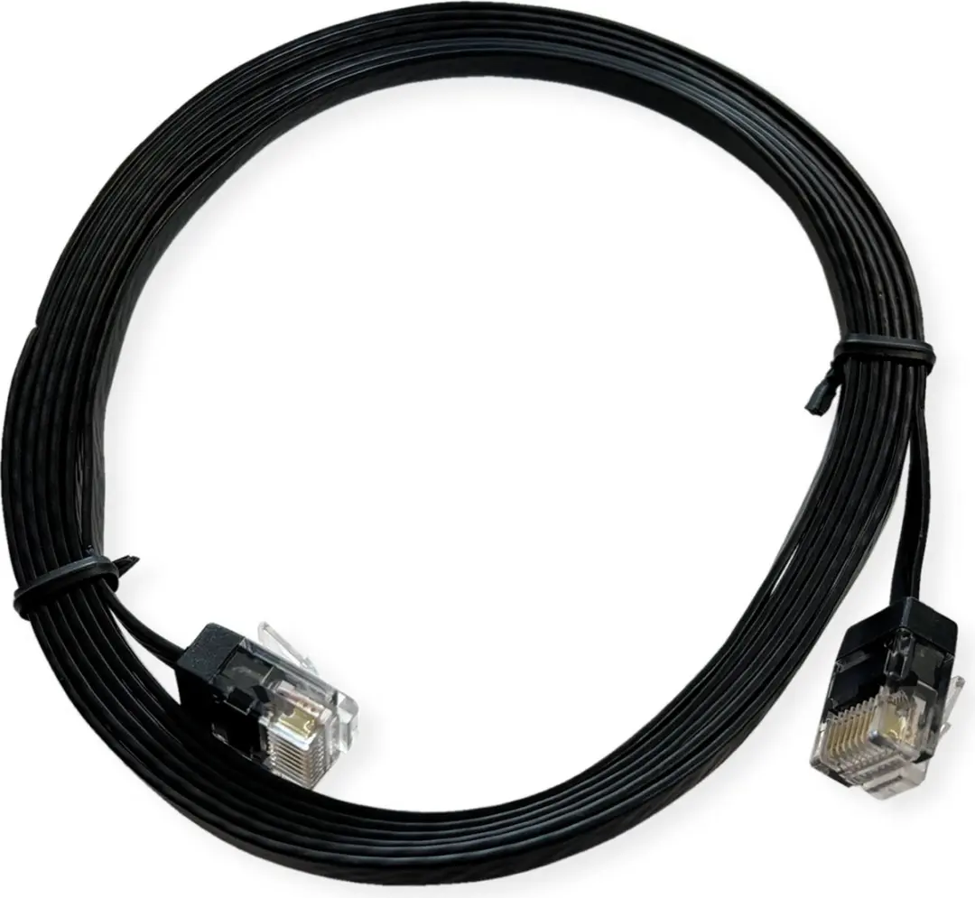 Roline Patchkabel Cat.6A UTP Extra Plat 1,5m - Zwart