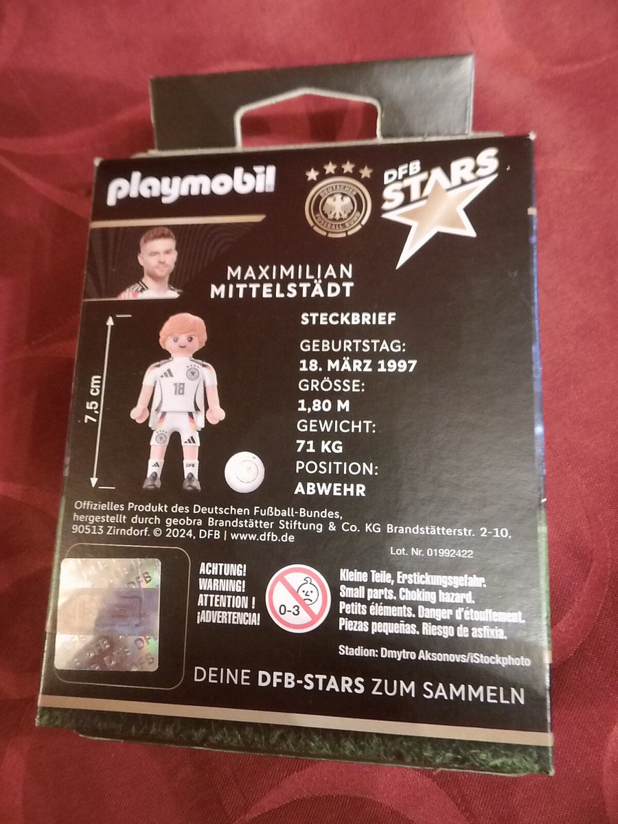 playmobil 71871 duitse voetballer dfb stars Maximilian Mittelstadt