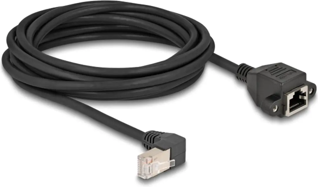 Delock SFTP CAT6a Netwerk Verlengkabel 5m - Haaks - LSZH